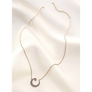 Stella & Dot Jewelry - Pave crescent necklace Stella & Dot Jewelry - Pave crescent necklace